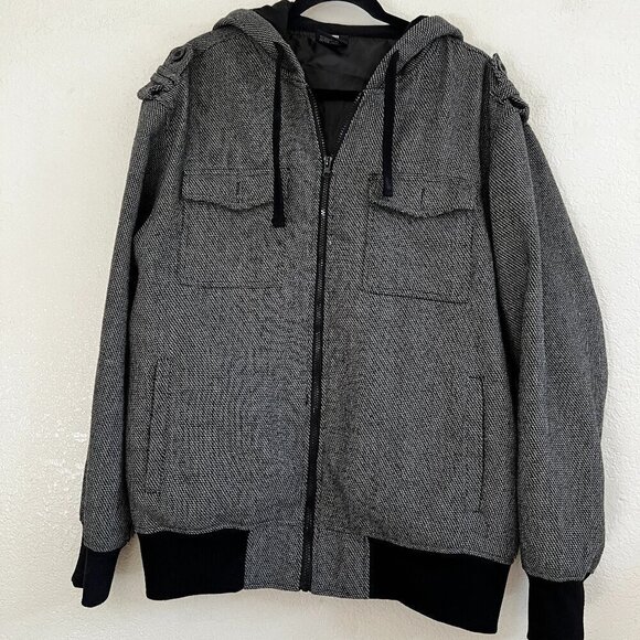 Y2K Cyber Goth Yago Brand Jesse Pinkman Baggy Grunge Skate Zip Hooded Jacket 2XL - Picture 1 of 9